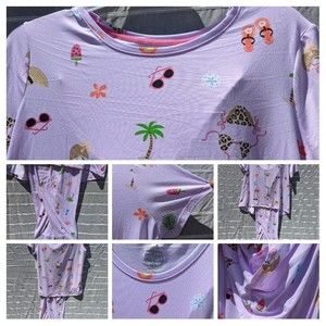 New Secret Treasures Womens 2XLAthleisure Lounge Pajama Set Pocket Jogger  Beach